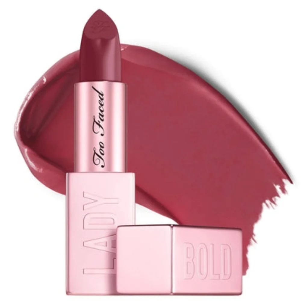 Too Faced Lady Bold Diffused Matte Lipstick in Committed (Deep Mauve)